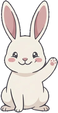 Зайчик Sunny Bunny машет лапкой